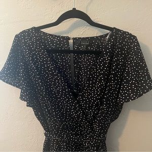 Black & white polka dot dress | L